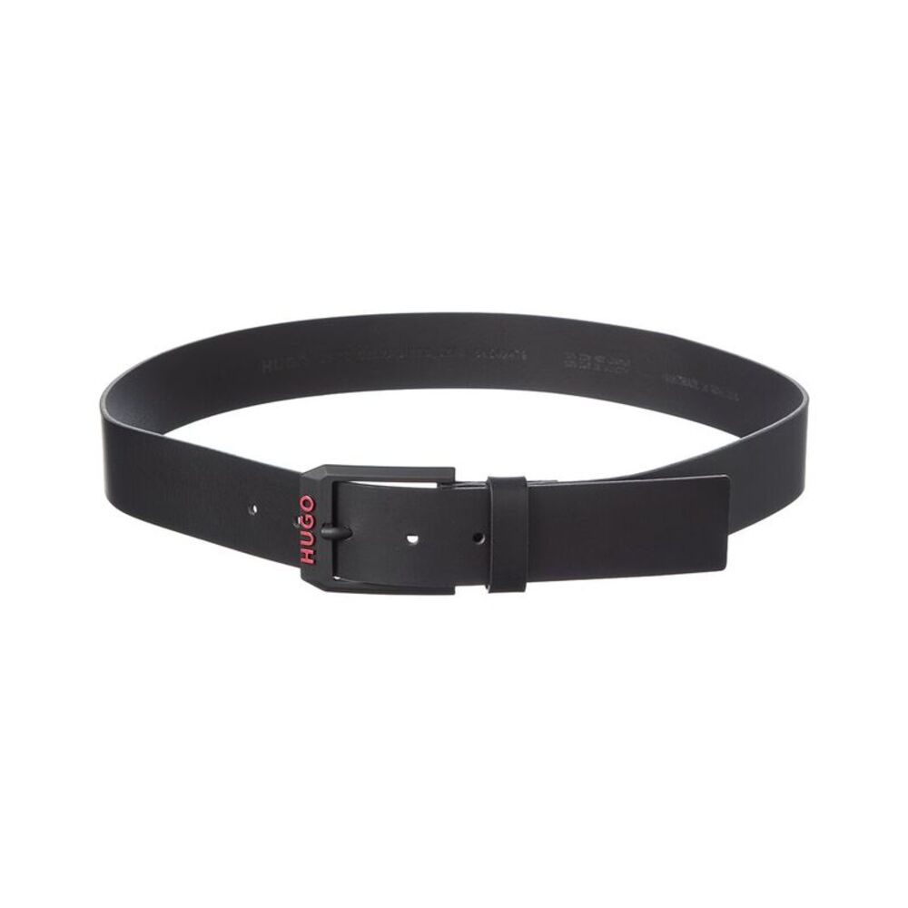 Hugo Boss Gelio Leather Belt, Black